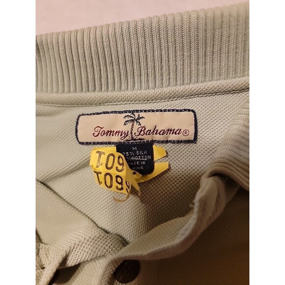 Pinehurst Golf Polo Shirt Mens Medium Green TOMMY BAHAMA Preppy 1895 - Picture 3 of 9